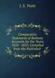 Comparative Statement of Railway Accounts for the Years 1854 & 1855, Compiled from the Published ., J. S. Yeats 