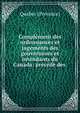 Complement des ordonnances et jugements des gouverneurs et intendants du Canada: precede des ., Qu?bec (Province) 