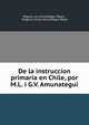 De la instruccion primaria en Chile, por M.L. i G.V. Amunategui, Miguel Luis Amun?tegui Reyes , Gregorio Victor Amun?tegui Reyes 