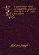 Is spiritualism based on fraud ?: the evidence given by Sir A.C. Doyle and others, McCabe Joseph 