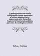 O paleographo em escala calligraphica para apprender a leitura manuscripta : approvaso pelo Conselho Superior d'Instruc??o publica para uso dos collegios contem ., Silva, Carlos 