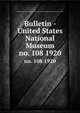 Bulletin - United States National Museum. no. 108 1920, United States National Museum,Smithsonian Institution,United States. Dept. of the Interior 