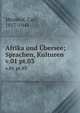 Afrika und bersee; Sprachen, Kulturen. v.01 pt.03, Meinhof, Carl, 1857-1944 