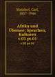 Afrika und bersee; Sprachen, Kulturen. v.03 pt.01, Meinhof, Carl, 1857-1944 