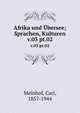 Afrika und bersee; Sprachen, Kulturen. v.03 pt.02, Meinhof, Carl, 1857-1944 