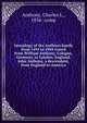 Genealogy of the Anthony family from 1495 to 1904 traced from William Anthony, Cologne, Germany, to London, England, John Anthony, a descendant, from England to America, Anthony, Charles L., 1836- comp 