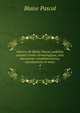 Oeuvres de Blaise Pascal; publi?es suivant l'ordre chronologique, avec documents compl?mentaires, introductions et notes, Blaise Pascal 