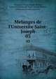 Melanges de l'Universite Saint-Joseph, Universite Saint-Joseph (Beirut, Lebanon),Universite Saint-Joseph (Beirut, Lebanon). Faculte orientale 