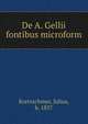 De A. Gellii fontibus microform, Kretzschmer, Julius, b. 1837 
