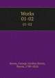 Works. 01-02, Byron, George Gordon Byron, Baron, 1788-1824 