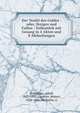 Der Teufel des Goldes : oder, Steigen und Fallen : Volksstuck mit Gesang in 4 Akten und 8 Abtheilungen, Streckfuss, Adolf, 1823-1895,Linderer, Robert, 1824-1886,Michaelis, G 
