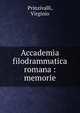 Accademia filodrammatica romana : memorie, Prinzivalli, Virginio 