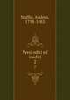 Versi editi ed inediti. 2, Maffei, Andrea, 1798-1885 