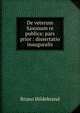De veterum Saxonum re publica: pars prior : dissertatio inauguralis, Bruno Hildebrand 