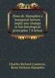 Does dr. Hampden's inaugural lecture imply any change in his theological principles ? A letter, Charles Richard Cameron, Renn Dickson Hampden 