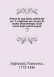 Pitture di vasi fittili, esibite dal cav. F. Inghirami per servire di studio alla mitologia ed all storia degli antichi popoli. 1-2, Inghirami, Francesco, 1772-1846 