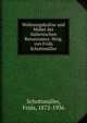 Wohnungskultur und Mobel der italienischen Renaissance. Hrsg. von Frida Schottmuller, Schottm?ller, Frida, 1872-1936 