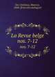 La Revue belge. nos. 7-12, Des Ombiaux, Maurice, 1868- [from old catalog] ed 
