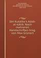 Ibn Kutaiba's Adab-al-k?tib. Nach mehreren Handschriften hrsg. von Max Gr?nert, Ibn Qutaybah, Abd Allh ibn Muslim, 828-889?,Gr?nert, Max Theodor, 1849-1929 