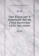 Oan Eolus oer it needwaer fen de 29ste Novimber 1836: ien letter, Justus Hiddes Halbertsma 