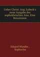 Ueber Christ. Aug. Lobeck's neue Ausgabe des sophokleischen Aias. Eine Rescension, Eduard Wunder , Sophocles 