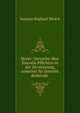 Horev: Versuche uber Jissroels Pflichten in der Zerstreuung, zunachst fur Jissroels denkende ., Samson Raphael Hirsch 