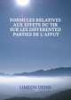 FORMULES RELATIVES AUX EFFETS DU TIR SUR LES DIFFERENTED PARTIES DE L'AFFUT, LIMEON DENIS 