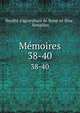 Mmoires. 38-40, Soci?t? d'agriculture de Seine-et-Oise , Versailles 