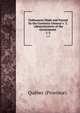 Ordinances Made and Passed by the Governor General v. 3. "administration of the Government .. 1-3, Que?bec (Province). 