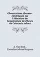 Observations thermo-?lectriques sur l'?l?vation de temp?rature des fleurs de Colocasia odora, A. Van Beek , Cornelius Adrian Bergsma 
