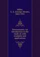 Determinants. An introduction to the study of, with examples and applications, Miller, G. A. (George Abram), 1863-1951 