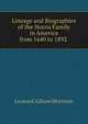 Lineage and Biographies of the Norris Family in America from 1640 to 1892 ., Leonard Allison Morrison 
