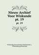 Nieuw Archief Voor Wiskunde. pt. 19, Wiskundig Genootschap (Netherlands ), Wiskundig genootschap 