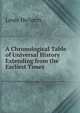 A Chronological Table of Universal History Extending from the Earliest Times ., Louis Heilprin 