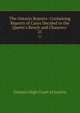 The Ontario Reports: Containing Reports of Cases Decided in the Queen's Bench and Chancery ., Ontario High Court of Justice 