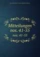 Mitteilungen. nos. 41-55, Bern (Switzerland : Canton). Statistisches Bureau 
