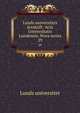 Lunds universitets rsskrift: Acta Universitatis Lundensis. Nova series. 29, Lunds universitet 