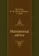 Matrimonial advice, McVickar, H. W. (Harry Whitney), b. 1860 