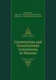 Constitutions and Constitutional Conventions in Missouri, Isidor Loeb , Missouri Constitutional Convention, Missouri , Constitutional Convention 