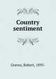Country sentiment, Graves, Robert, 1895- 