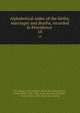 Alphabetical index of the births, marriages and deaths, recorded in Providence . 18, Providence. City registrar. [from old catalog],Snow, Edwin Miller, 1820-1888. [from old catalog],Chapin, Charles Value, 1856- [from old catalog] 