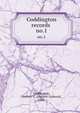 Coddington records .. no.1, Coddington, Herbert G. (Herbert Guibord), 1865- 