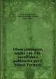 Obres poetiques, segles 14e-15e; recullides i publicades per J. Masso Torrents, Jordi de Sant Jordi, 15th cent,Mass? Torrents, Jaime, 1863- 