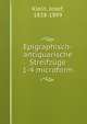 Epigraphisch-antiquarische Streifzuge 1-4 microform, Klein, Josef, 1838-1899 