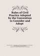 Rules of Civil Practice Adopted by the Convention to Consider and Adopt ., New York (State ). Convention to Consider and Adopt Rules of Civil Practice , Alfred Rider Page , New York (State ), Convention to Consider and Adopt Rules of Civil Practice 