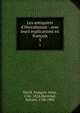 Les antiquit?s d'Herculanum : avec leurs explications en fran?ois, David, Fran?ois-Anne, 1741-1824,Mar?chal, Sylvain, 1750-1803 