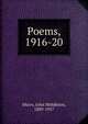 Poems, 1916-20, Murry, John Middleton, 1889-1957 