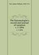 The Entomologist`s record and journal of variation. v. 5 1894, Tutt, James William, 1858-1911 