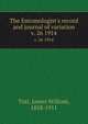 The Entomologist`s record and journal of variation. v. 26 1914, Tutt, James William, 1858-1911 