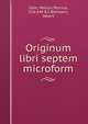 Originum libri septem microform, Cato, Marcus Porcius, 234-149 B.C,Bormann, Albert 